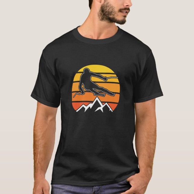 Camiseta Esquí retro (Anverso)
