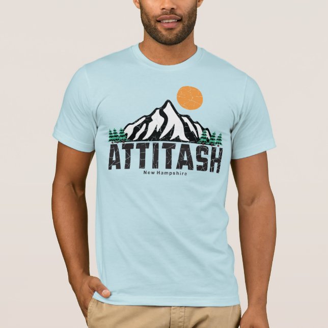 Camiseta Esquí Retro Attitash Mountain (Anverso)
