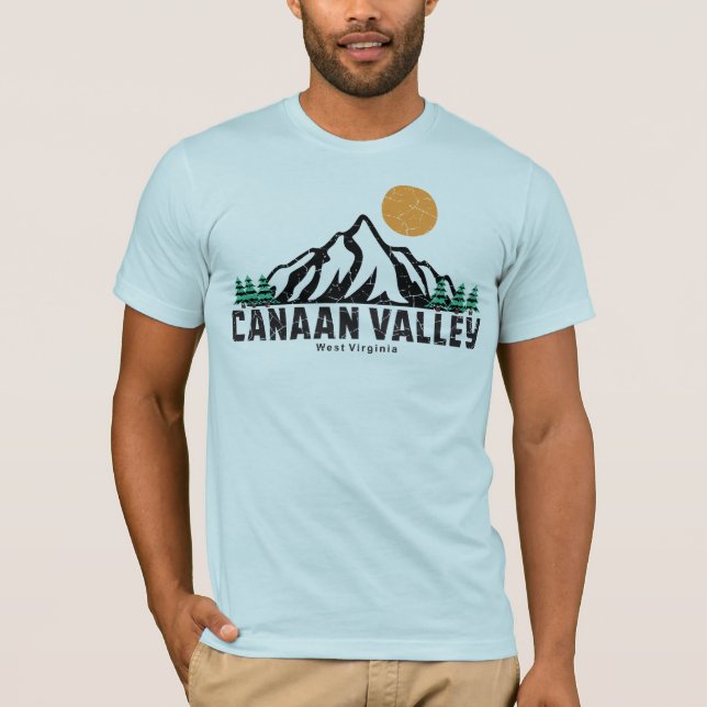 Camiseta Esquí Retro Canaan Valley (Anverso)