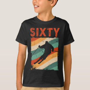 Camiseta Esquí Retro de 60 años de edad