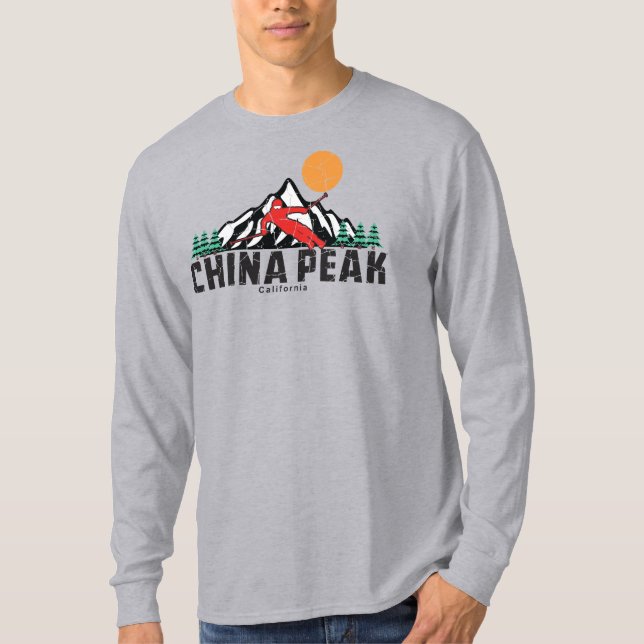 Camiseta Esquí rétro de China (Anverso)