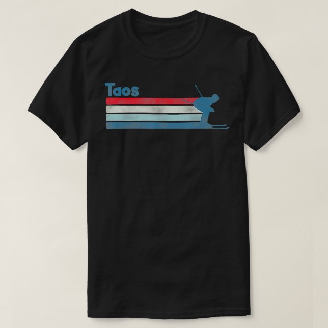 Camiseta Esquí retro de México Taos (Diseño del anverso)
