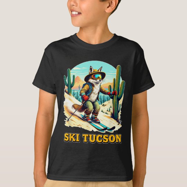 Camiseta Esquí Retro Fox En El Ar De Esquí De Aventura Desé (Anverso)
