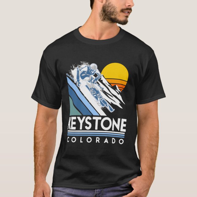 Camiseta Esquí Retro Keystone Colorado (Anverso)