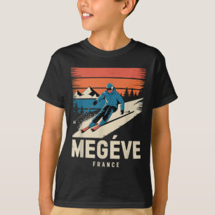 Camiseta Esquí Retro Megève Francia, Res de Esquí Francés V