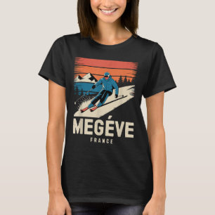 Camiseta Esquí Retro Megève Francia, Res de Esquí Francés V