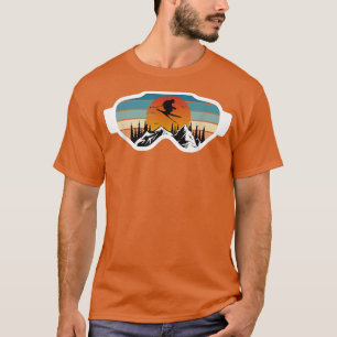 Camiseta Esquí Retro Snowboard Goggles Ski Snow Winter Spo
