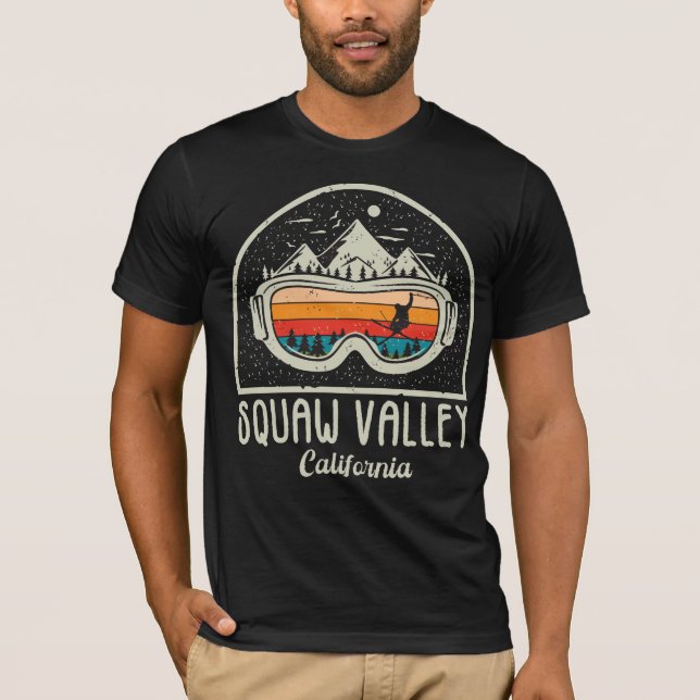 Camiseta Esquí Retro Squaw Valley (Anverso)
