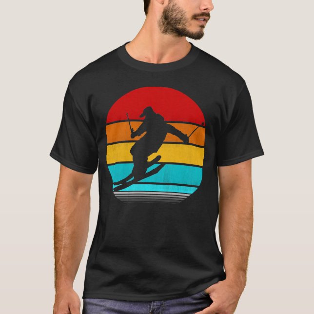 Camiseta esquí retro vintage (Anverso)