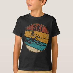 Camiseta Esquí Retro Vintage