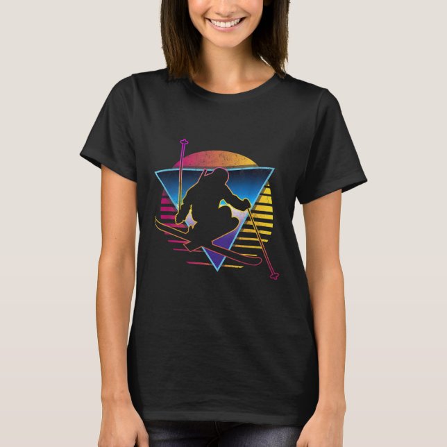 Camiseta Esquí retro vintage 80 (Anverso)