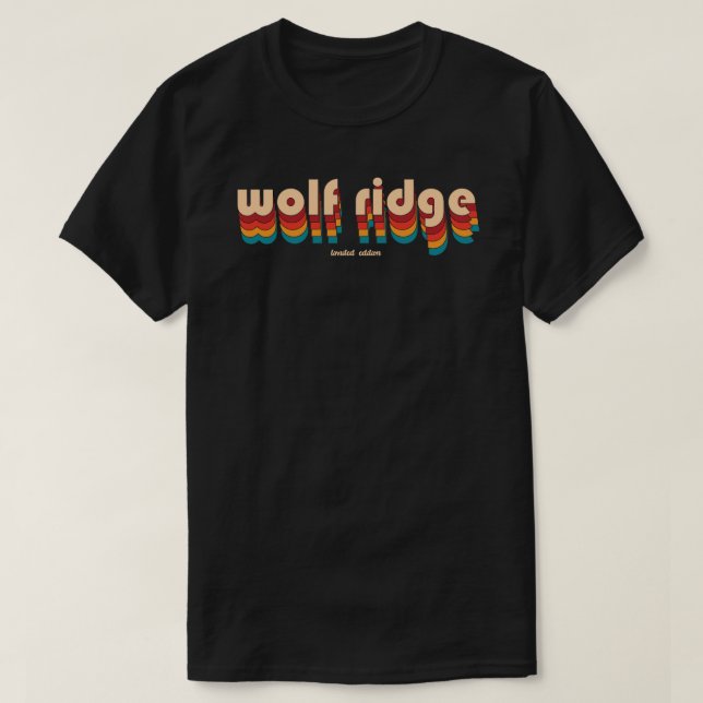 Camiseta Esquí Retro Wolf Ridge (Diseño del anverso)