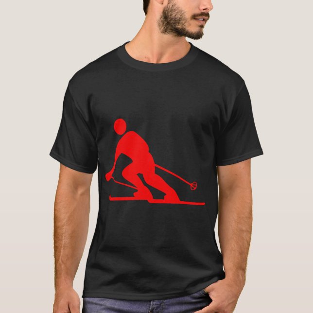 Camiseta Esquí - Rojo (Anverso)