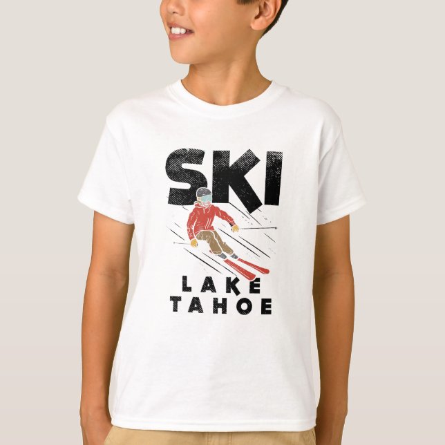 Camiseta Esquí - Ski Lake Tahoe (Anverso)