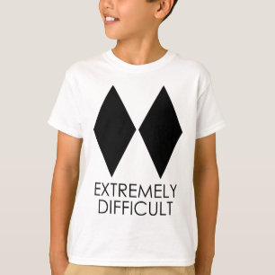 Camiseta Esquí Soy difícil esquiar snowboard snowboard