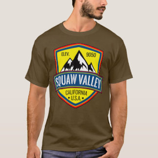 Camiseta Esquí Squaw Valley Montañas de Esquí de California
