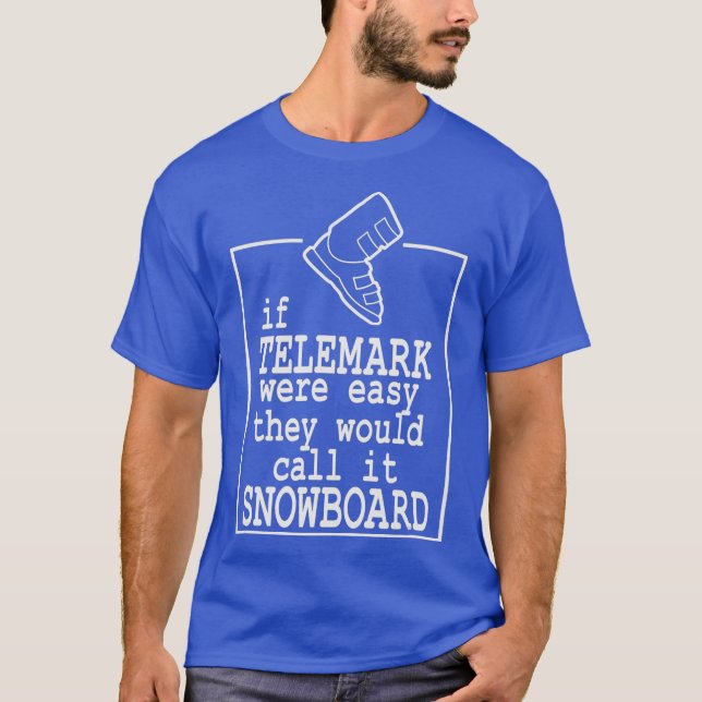 Camiseta Esquí Telemark Gratuito Heel Esquí Nórdico (Anverso)