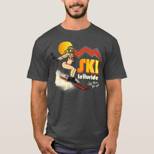 Camiseta Esquí Telluride 70'80 estilo de recuerdo retro