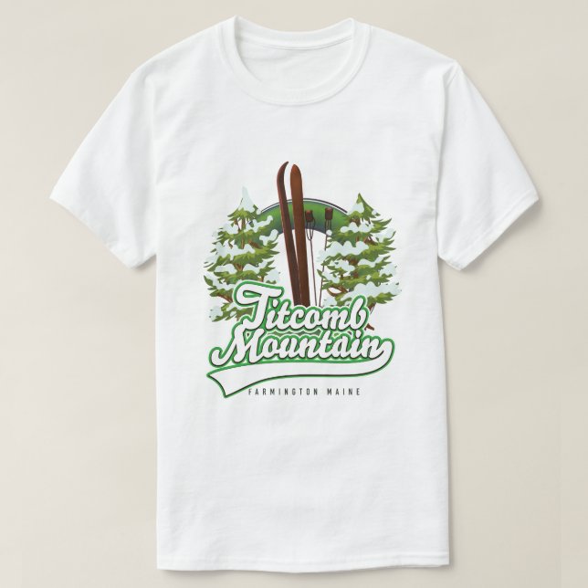 Camiseta Esquí Titcomb Mountain Farmington Maine (Diseño del anverso)