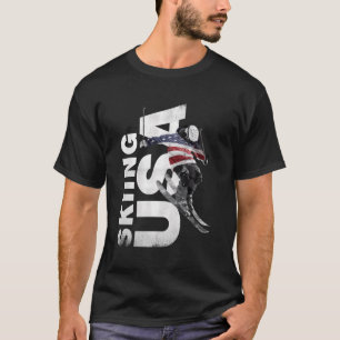 Camiseta Esquí Usa Support The Team Usa Flag Ski
