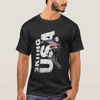 Camiseta Esquí Usa Support The Team Usa Flag Ski