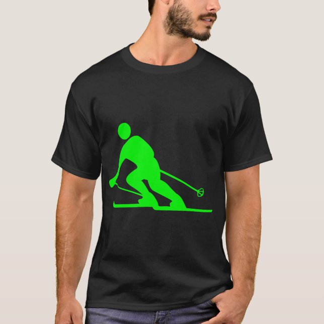 Camiseta Esquí - Verde (Anverso)