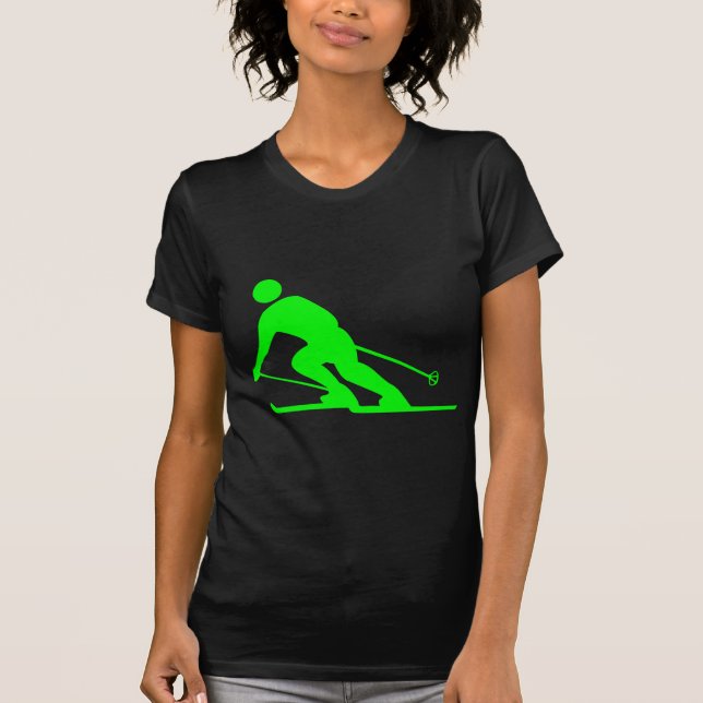 Camiseta Esquí - Verde (Anverso)