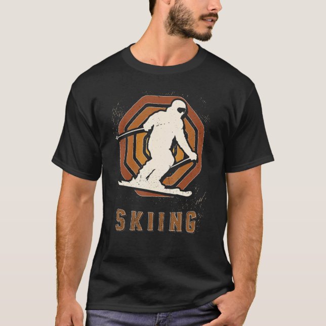 Camiseta Esquí Vintage Retro Classic Sport Love (Anverso)