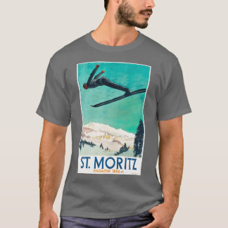 Camiseta Esquí Vintage Saint Moritz