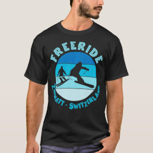 Camiseta Esquí Zermatt Suiza Freeride