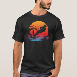 Camiseta Esquiador Acuático Retro Deportes Acuáticos Esqui