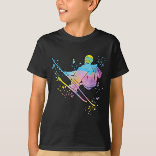 Camiseta esquiador alpino deportes de invierno esquí nórdic