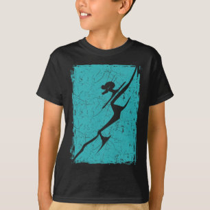 Camiseta Esquiador alpino en pendiente baja