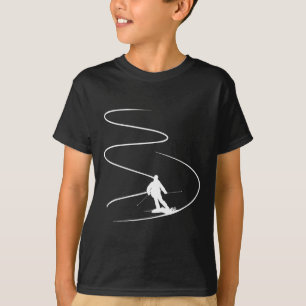 Camiseta Esquiador Con Pistas En Deep Powder Spo Freeride