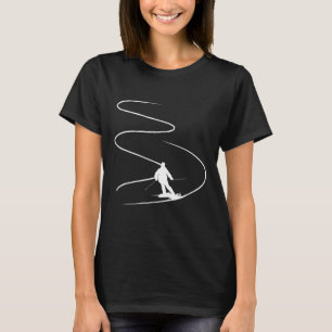 Camiseta Esquiador Con Pistas En Deep Powder Spo Freeride