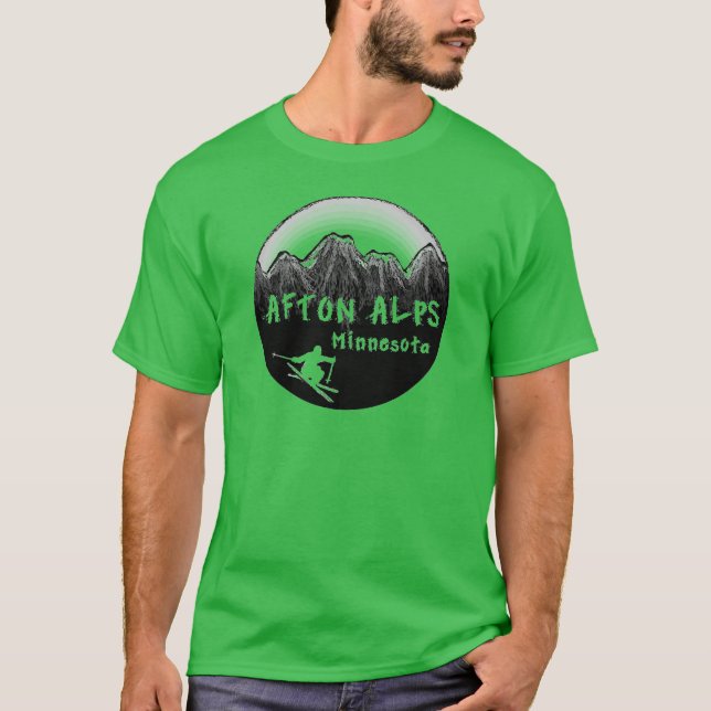 Camiseta Esquiador de Afton Alps Minnesota (Anverso)