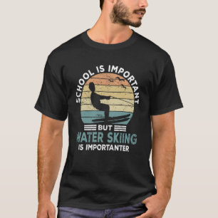 Camiseta Esquiador de agua dice escuela de esquí acuático