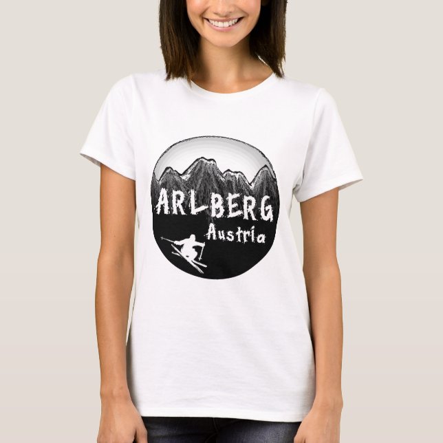 Camiseta Esquiador de Arlberg Austria (Anverso)