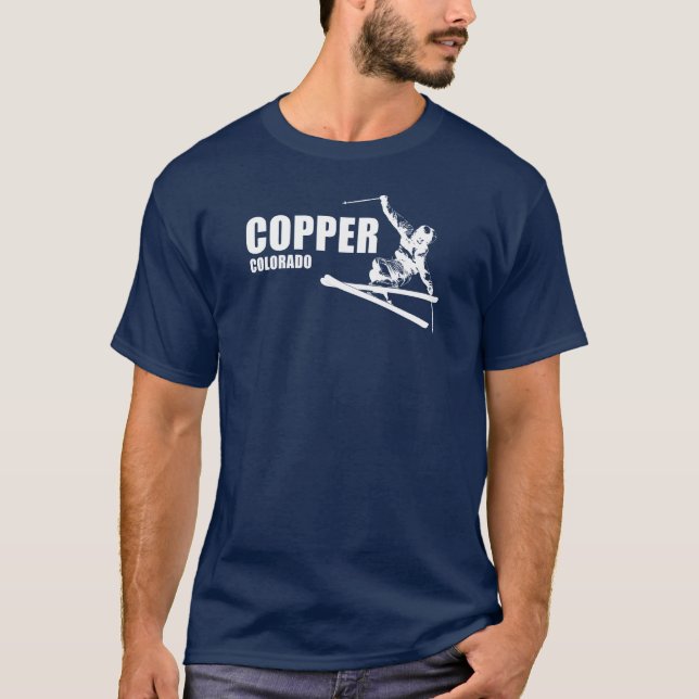 Camiseta Esquiador de Copper Mountain Colorado (Anverso)
