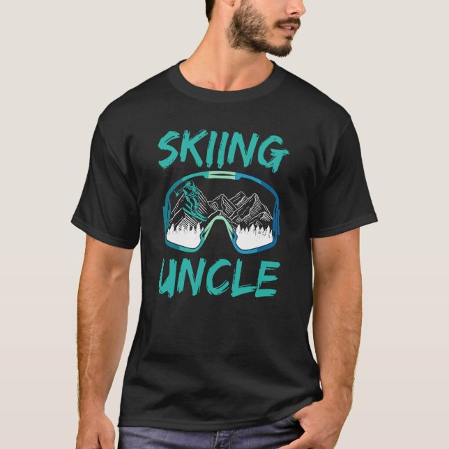 Camiseta Esquiador de deportes de invierno Uncle Ski (Anverso)