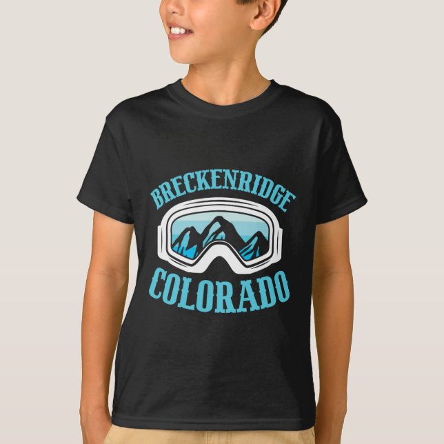 Camiseta Esquiador de esquí de montaña de Breckenridge Colo (Anverso)