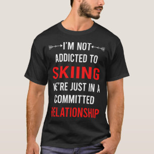 Camiseta Esquiador de esquí de relaciones