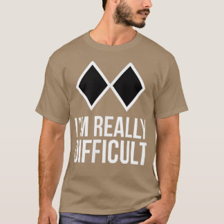 Camiseta Esquiador de esquí o snowboard divertidos. Soy muy