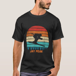 Camiseta Esquiador de esquí retro de verano Jay Peak Vermon