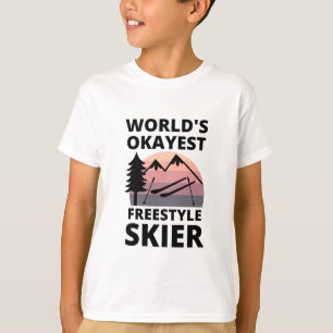 Camiseta Esquiador de estilo libre Okayer más divertido del