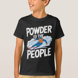 Camiseta Esquiador de freeride divertido cita de esquí - po