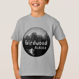 Camiseta Esquiador de Girdwood Alaska
