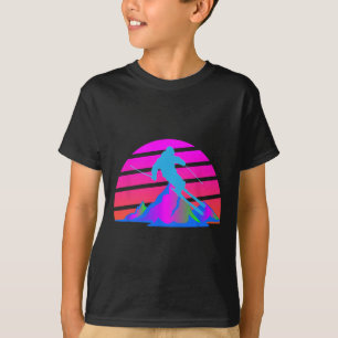 Camiseta Esquiador de invierno de los años 80 Pendiente ros