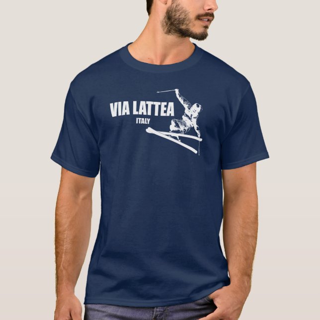 Camiseta Esquiador de la Vía Láctea (Anverso)