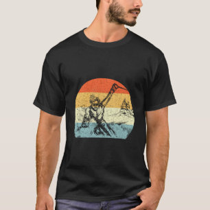 Camiseta Esquiador de nieve retro vintage Snow Sking